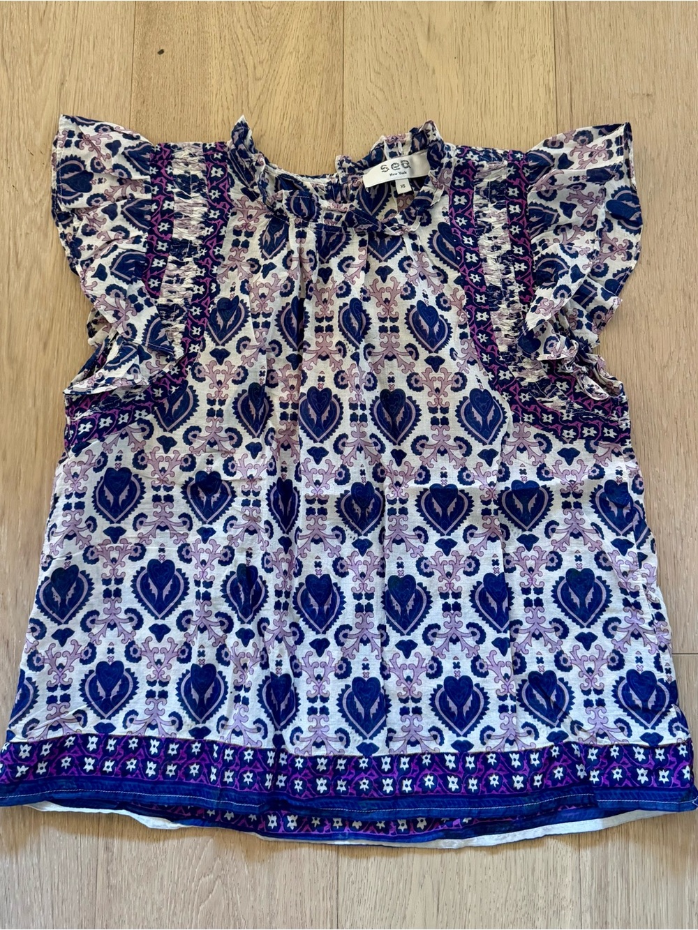 Sea New York Brigitte Border Tank in Violet - Picture 3 of 7